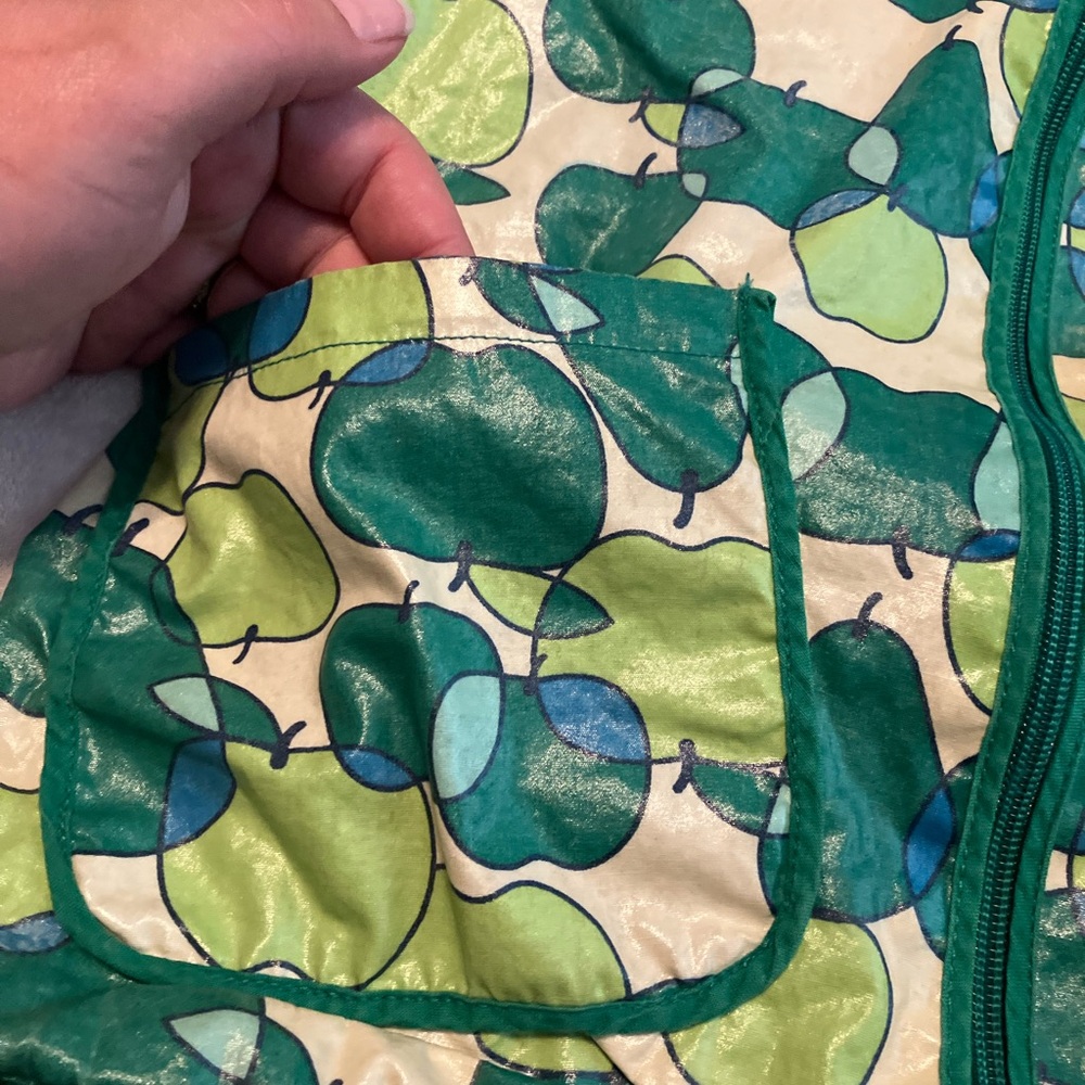 *last chance* Green Apple Patterned Rain Jacket - Picture 3 of 5